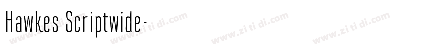 Hawkes Scriptwide字体转换